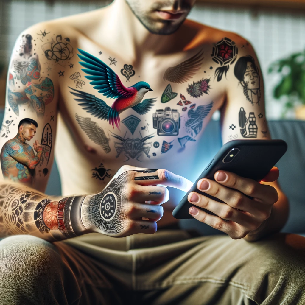 Aplicativos que Simulam Tatuagens pelo Corpo