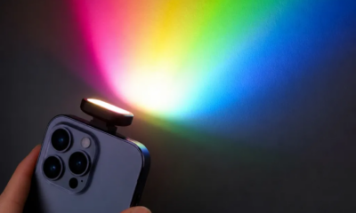 Lanterna Colorida iPhone com Luz LED Ajustável e Modos Especiais