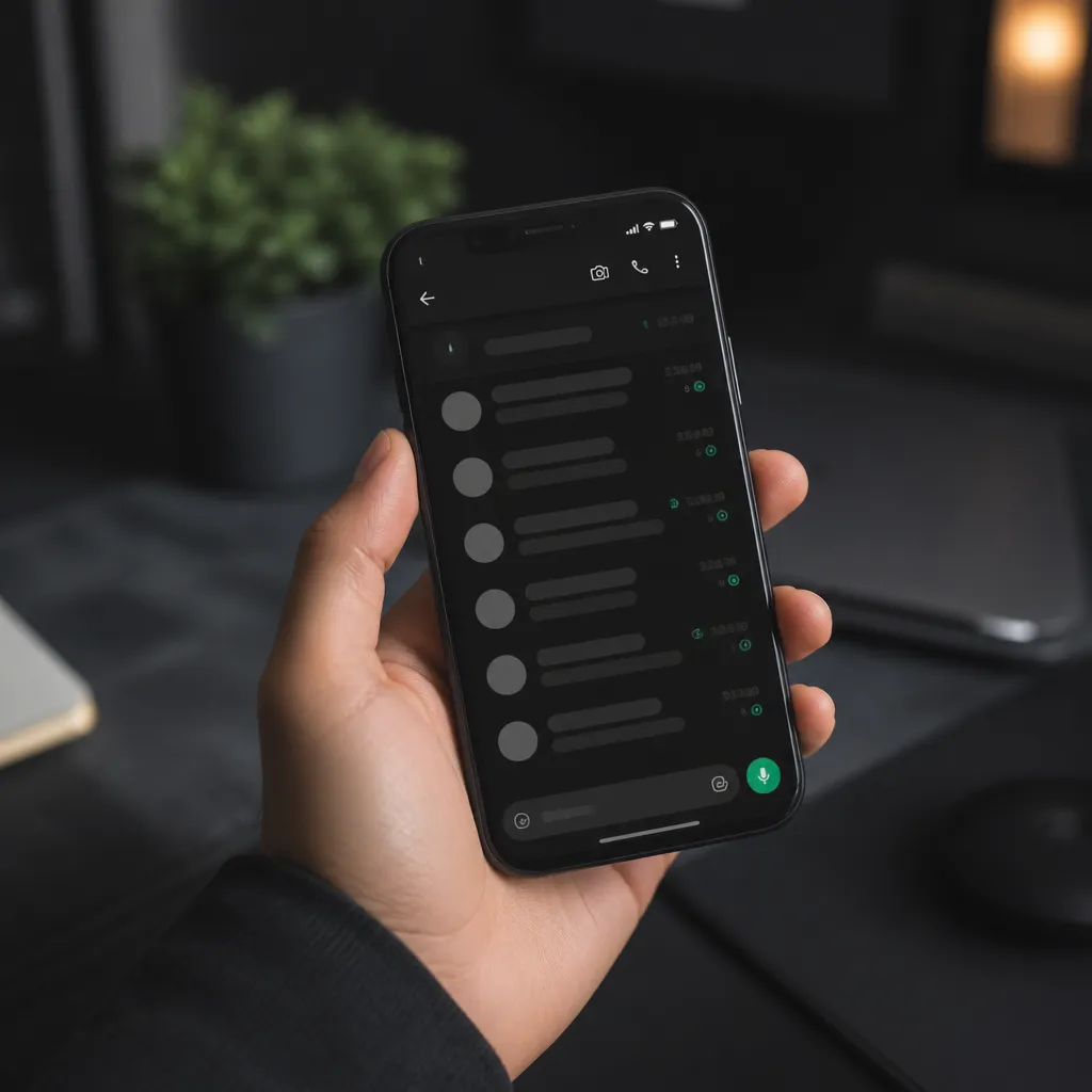 Como Mudar a Cor do WhatsApp para Qualquer Tema Escuro