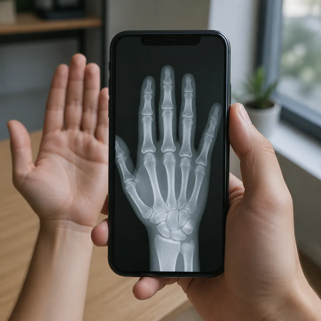 Como usar a câmera do iPhone para simular raio-x facilmente