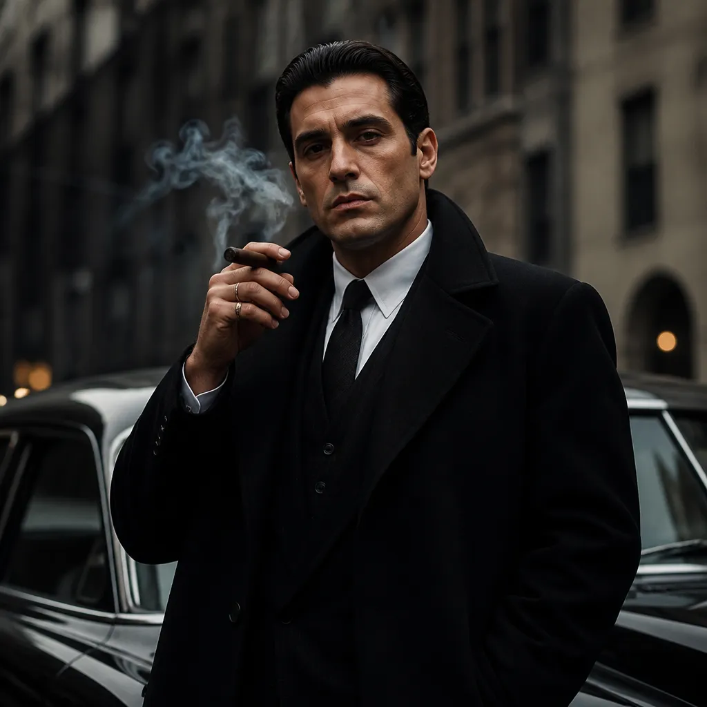 Visual de Mafioso em Segundos: Transforme Sua Foto com IA